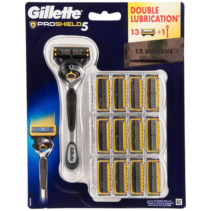 Gillette Fusion Proshield Razor  + 13 Cartridges