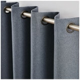 Piper Blackout Curtain Window Panel 2 Pack Denim Blue