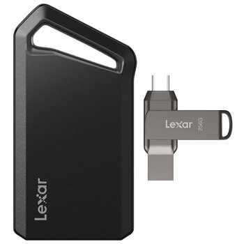 Lexar 1TB NVMe Portable SSD With 64GB USB-C Dual Drive Storage Bundle