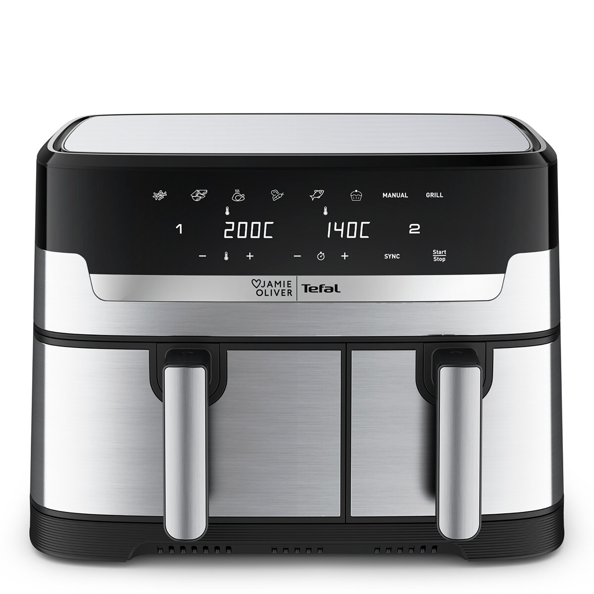 Jamie Oliver By Tefal Dual Drawer Air Fryer EY905J