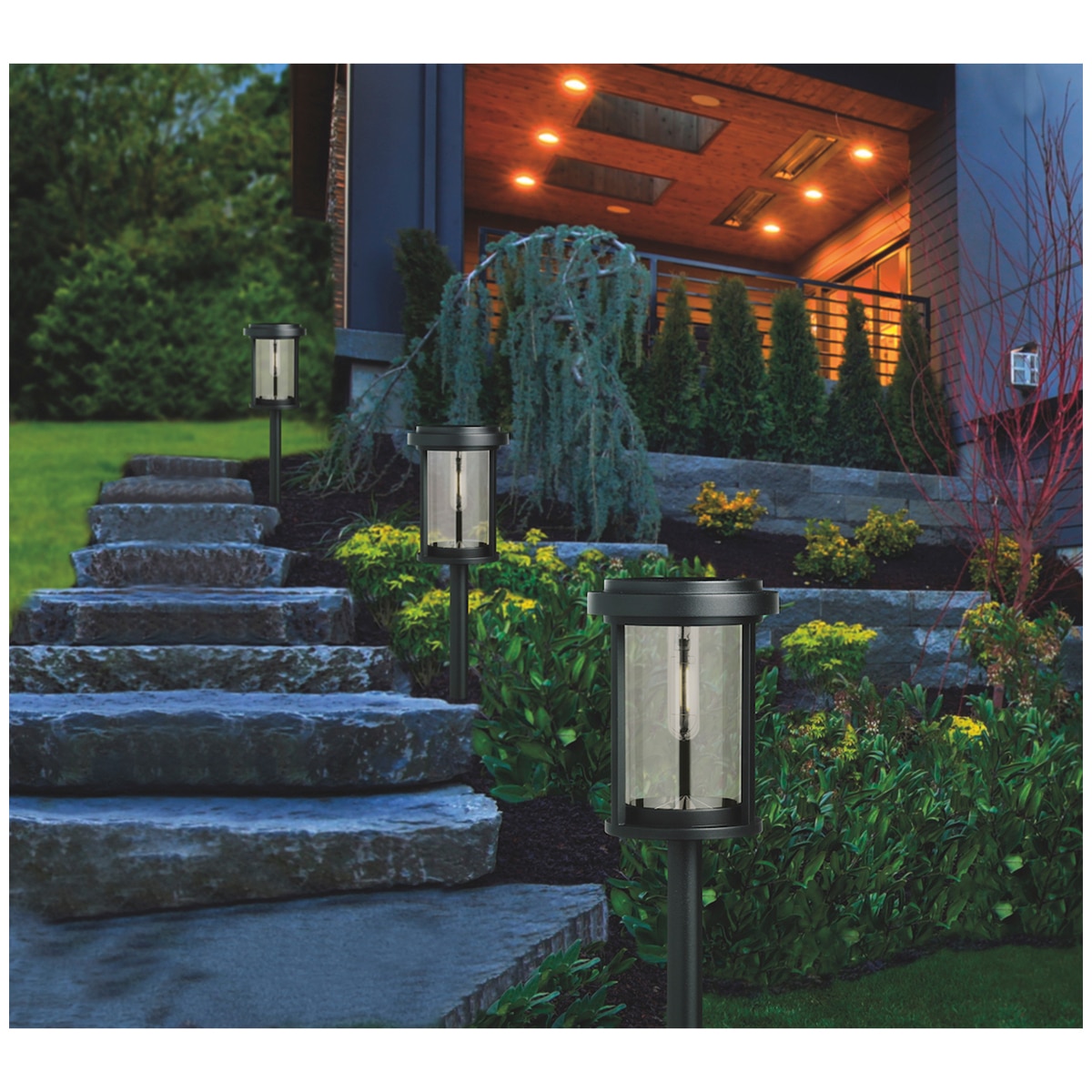 Solar LED Path Light 5 Pack Costco Australia