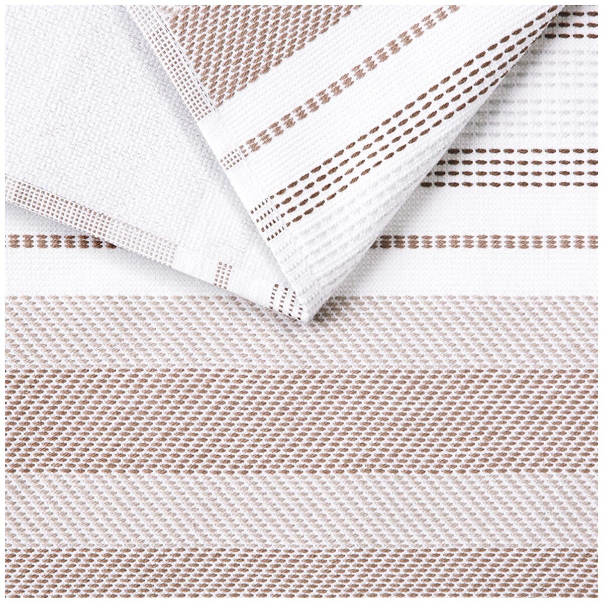 Culinary Classic Shelby Kitchen Towel 8 Pack Mocha