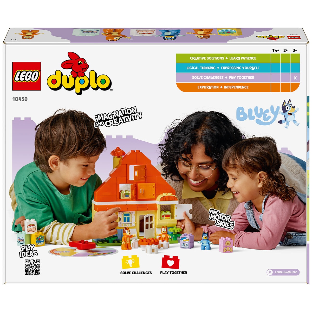 LEGO DUPLO Bluey Blueys Family House with Memory Game 10459