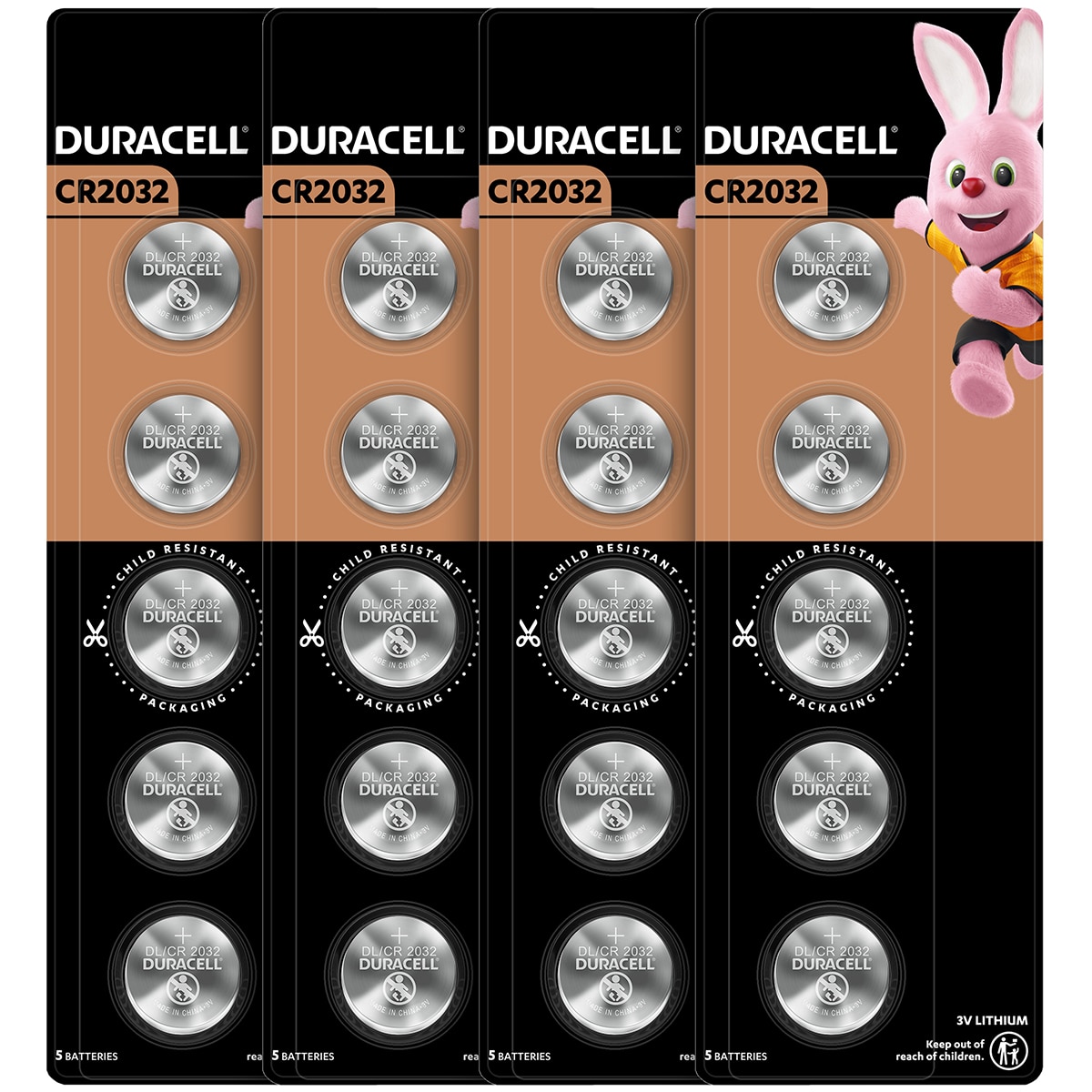 Duracell CR2032 Lithium Coin Batteries 20 Pack Costco Australia