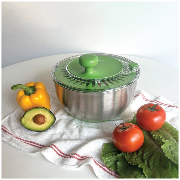 Rollkitchen Stainless Steel Salad Spinner 4.5L