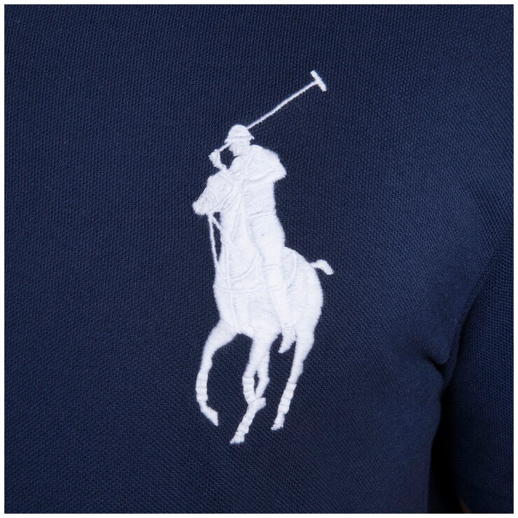 Polo Ralph Lauren Men's Big Pony Polo Grey Navy