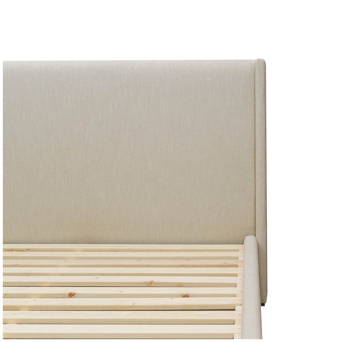 Moran Aristocrat King Bedhead with Encasement and Slatted Base Husk Barley
