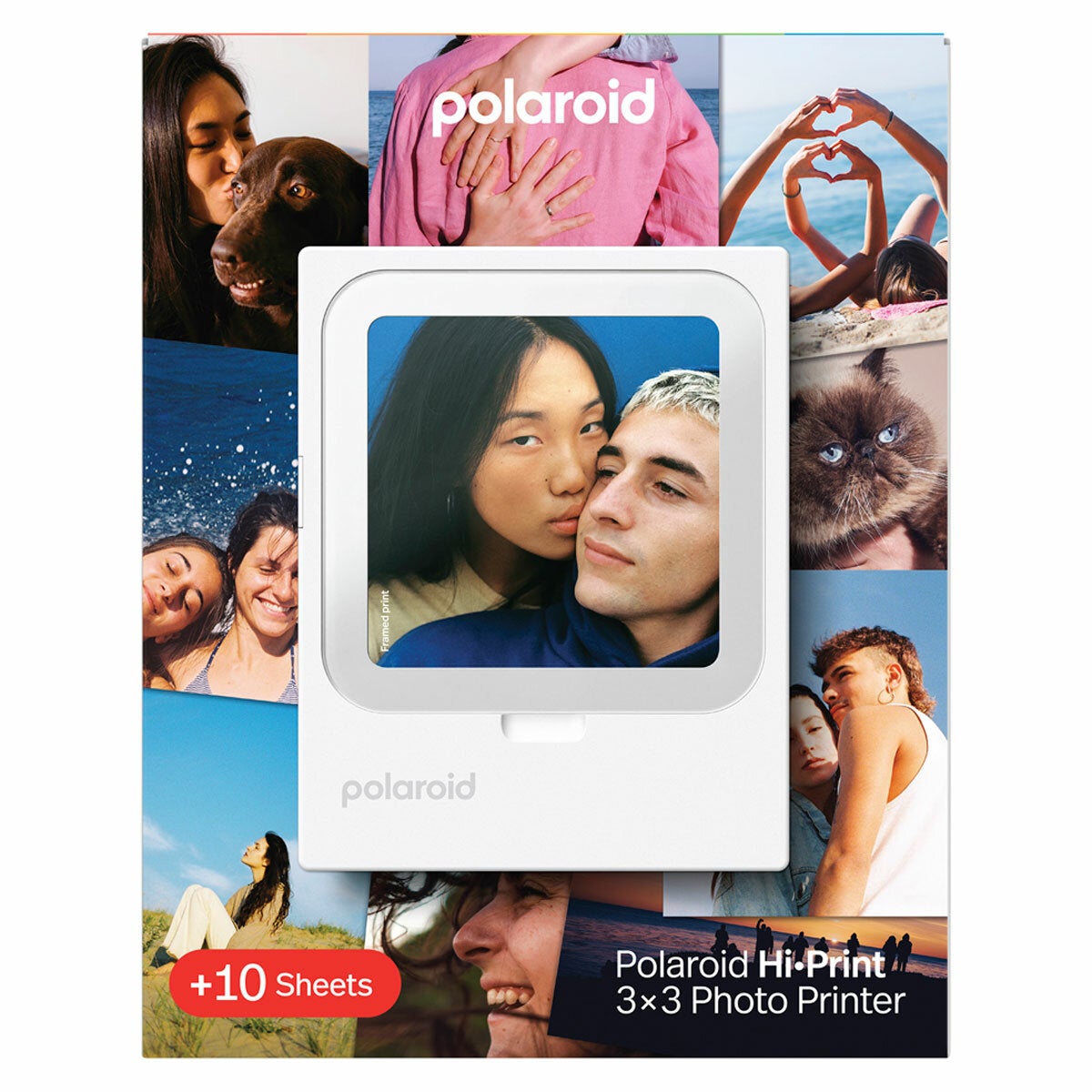 Polaroid Hi-Print 3x3 Photo Printer White 9196 Polaroid Hi-Print 3x3 Photo Printer White 9196