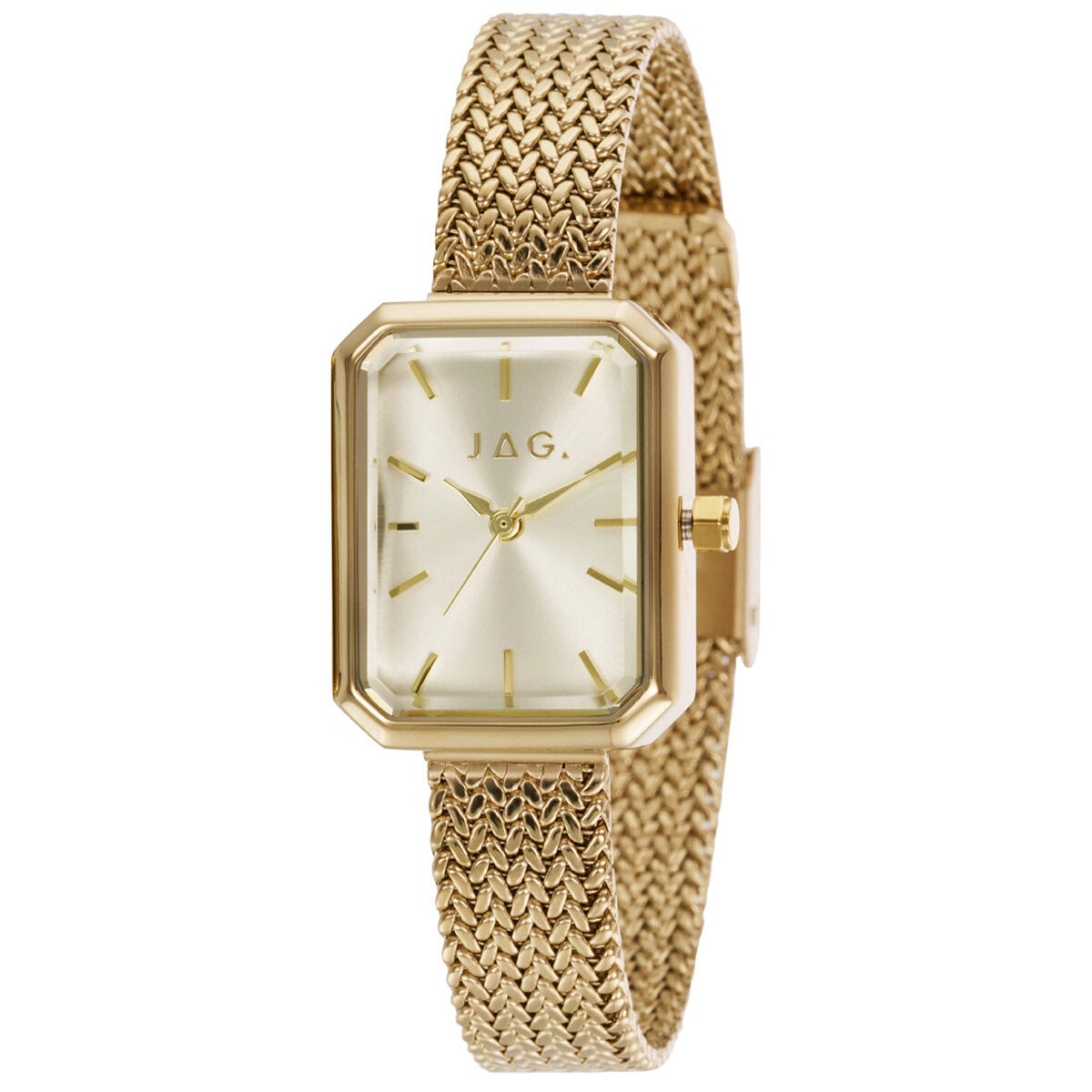 JAG Balmain Gold Stainless Steel Mesh Band Women's Watch J2915A JAG Balmain Gold Stainless Steel Mesh Band Women's Watch J2915A