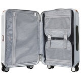 Swiss Military Carry On Luggage Chrome Silver