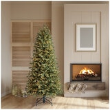 Pre-Lit Slim Aspen Artificial Christmas Tree 1.98m