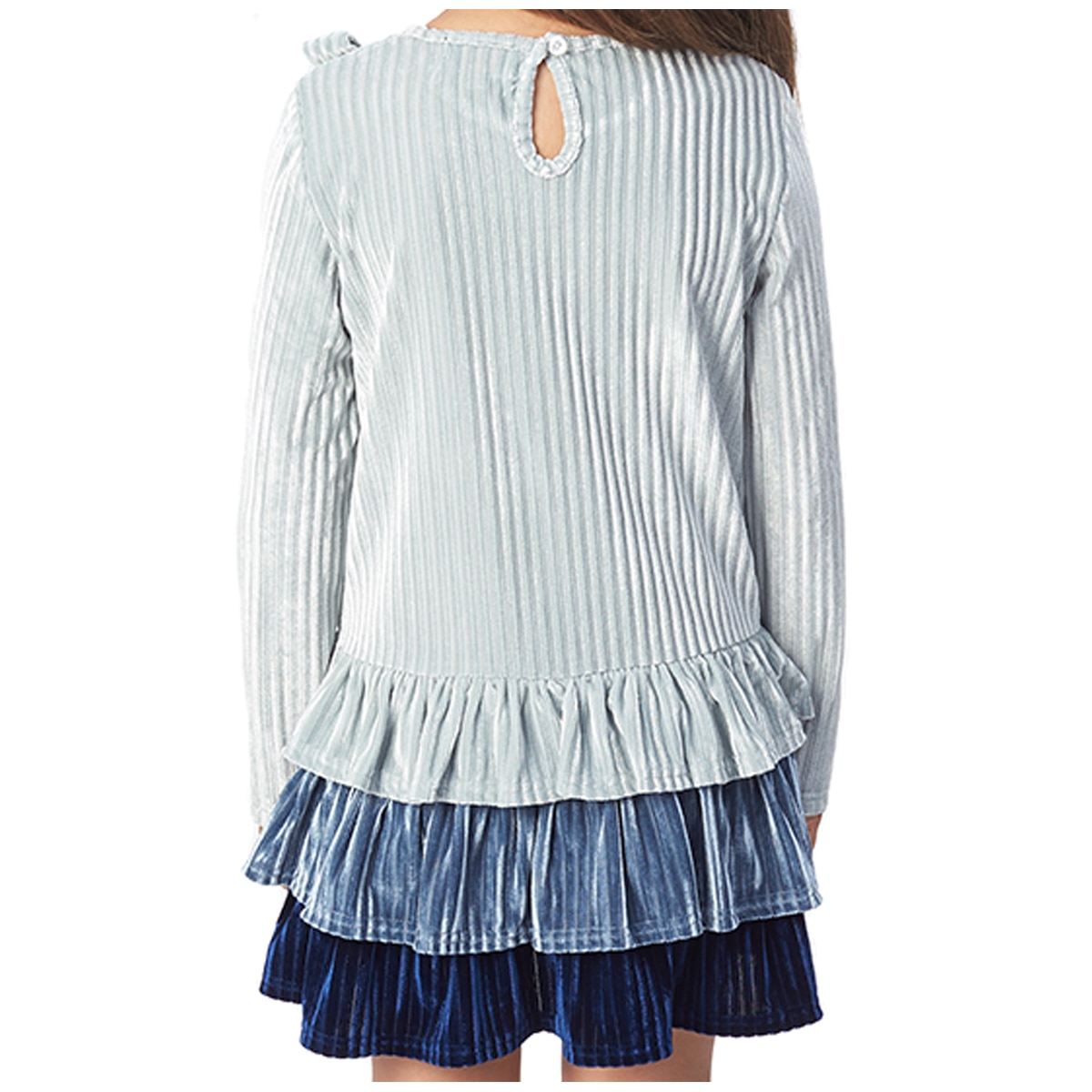 Andy & Evan Girl's Dress - Light Blue