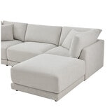 Aiden & Ivy 4 Piece Fabric Modular Sofa With 2 Pillows