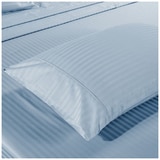 Bdirect Kensington 1200TC Cotton Sheet Set in Stripe - Double Chambray Blue