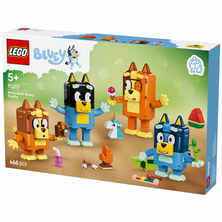 LEGO Bluey Brick-Built Bluey Family Toy Figures Set 11217 LEGO Bluey Brick-Built Bluey Family Toy Figures Set 11217