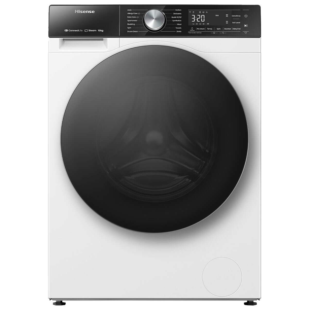 Hisense 10kg Front Load Washing Machine White HWFS1015E