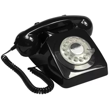 GPO 746 Rotary Telephone Black