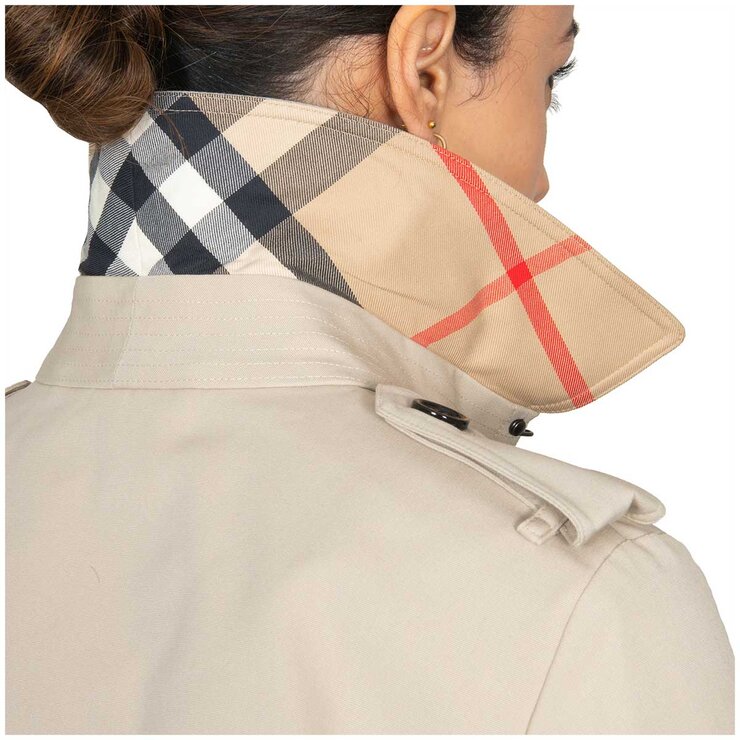 Burberry Harbourne Trench Coat Stone Burberry Harbourne Trench Coat Stone