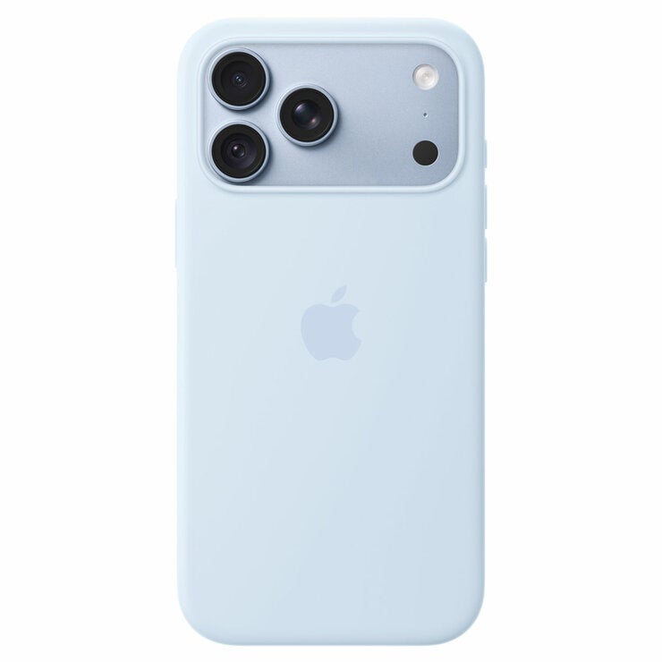 Apple iPhone 18 Pro Max Silicone Case with MagSafe Crisp Blue