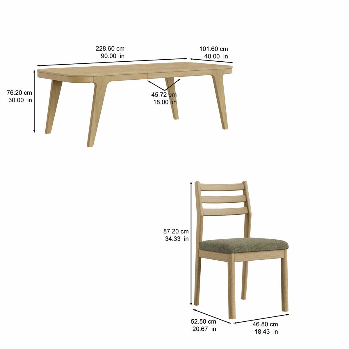 Northridge Home 7pc Dining Set