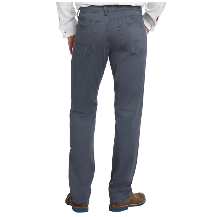 Kirkland Signature Men's 5 Pocket Brushed Cotton Twill Pants Slate