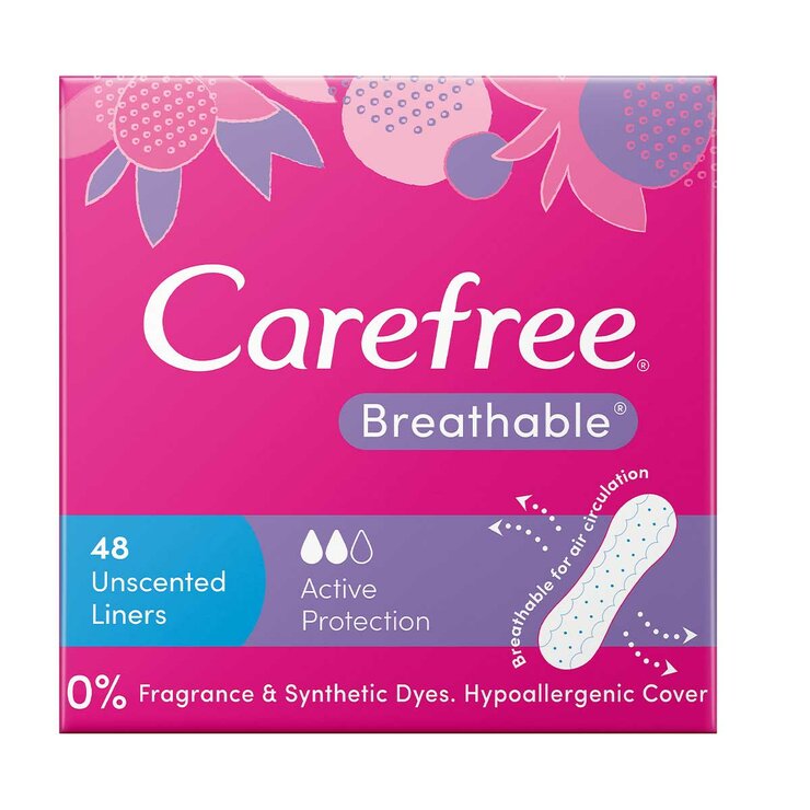 Carefree Breathable Liners 3 x 48 Pack