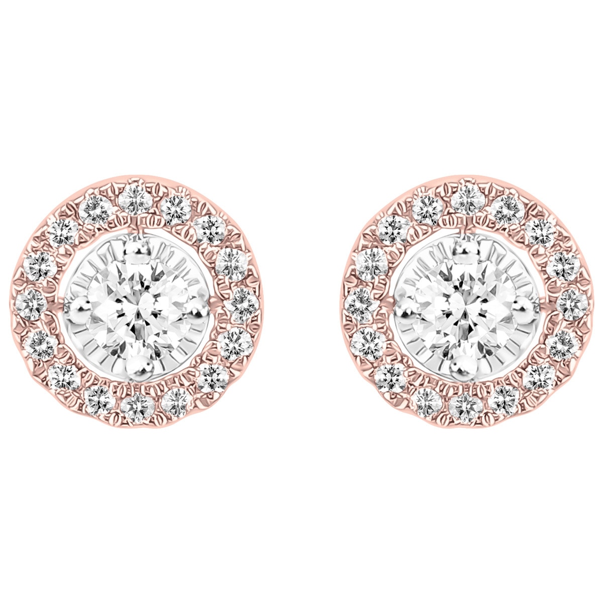 0.33ctw Diamond Earings with Halo