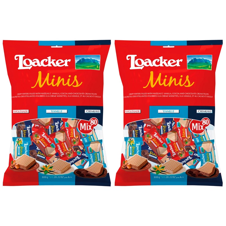 Loacker Minis Crispy Wafers 2 x 800g | Costco Australia