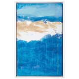 Cafe Lighting and Living Drifting Blues Enhanced Canvas Print Blue