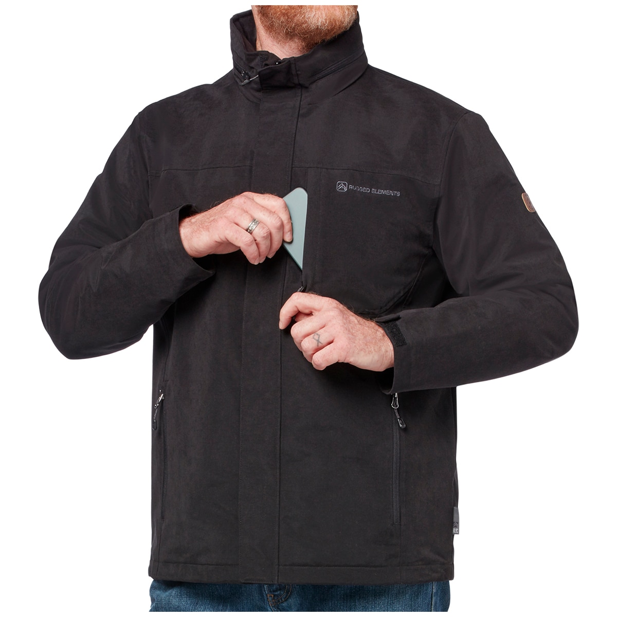 Rugged Elements Trek Jacket Jet Black Costco Australia