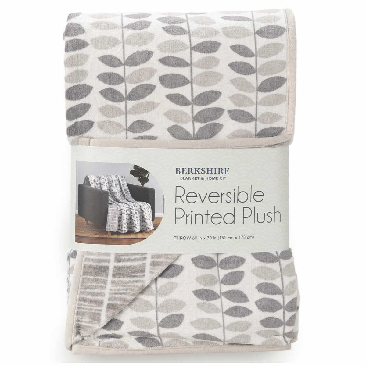 Berkshire Reversible Plush Throw Berkshire Reversible Plush Throw
