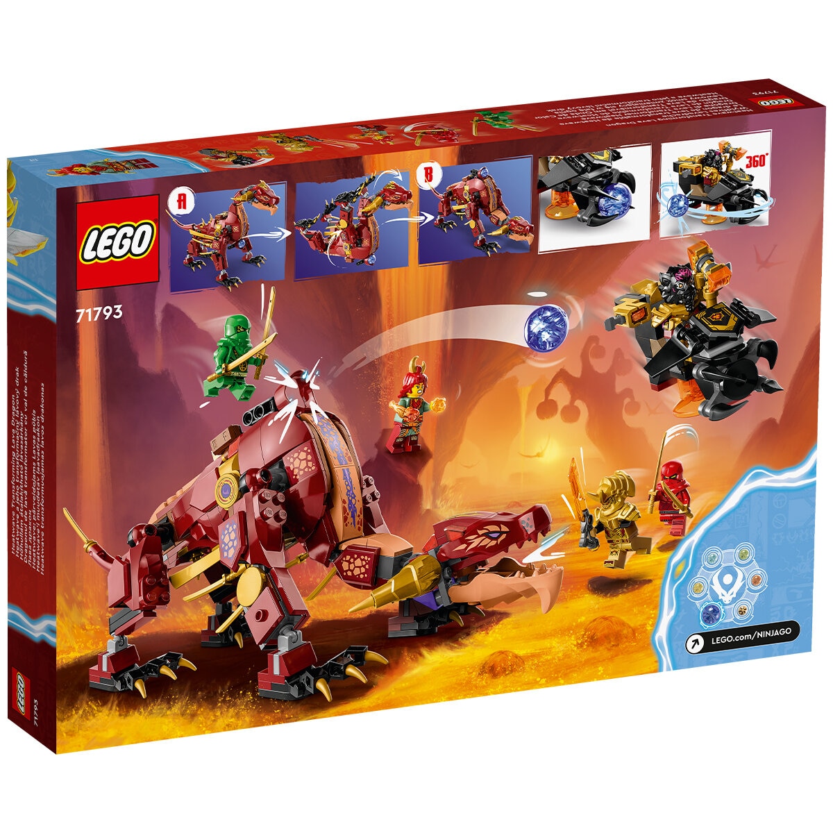 lego ninjago lava dragon 71793