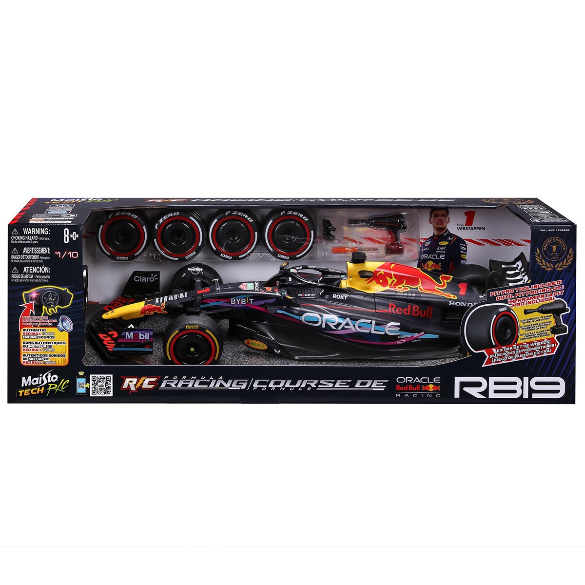 Maisto 1:10 Formula 1 Racing RC Red Bull Verstappen 2023 Miami