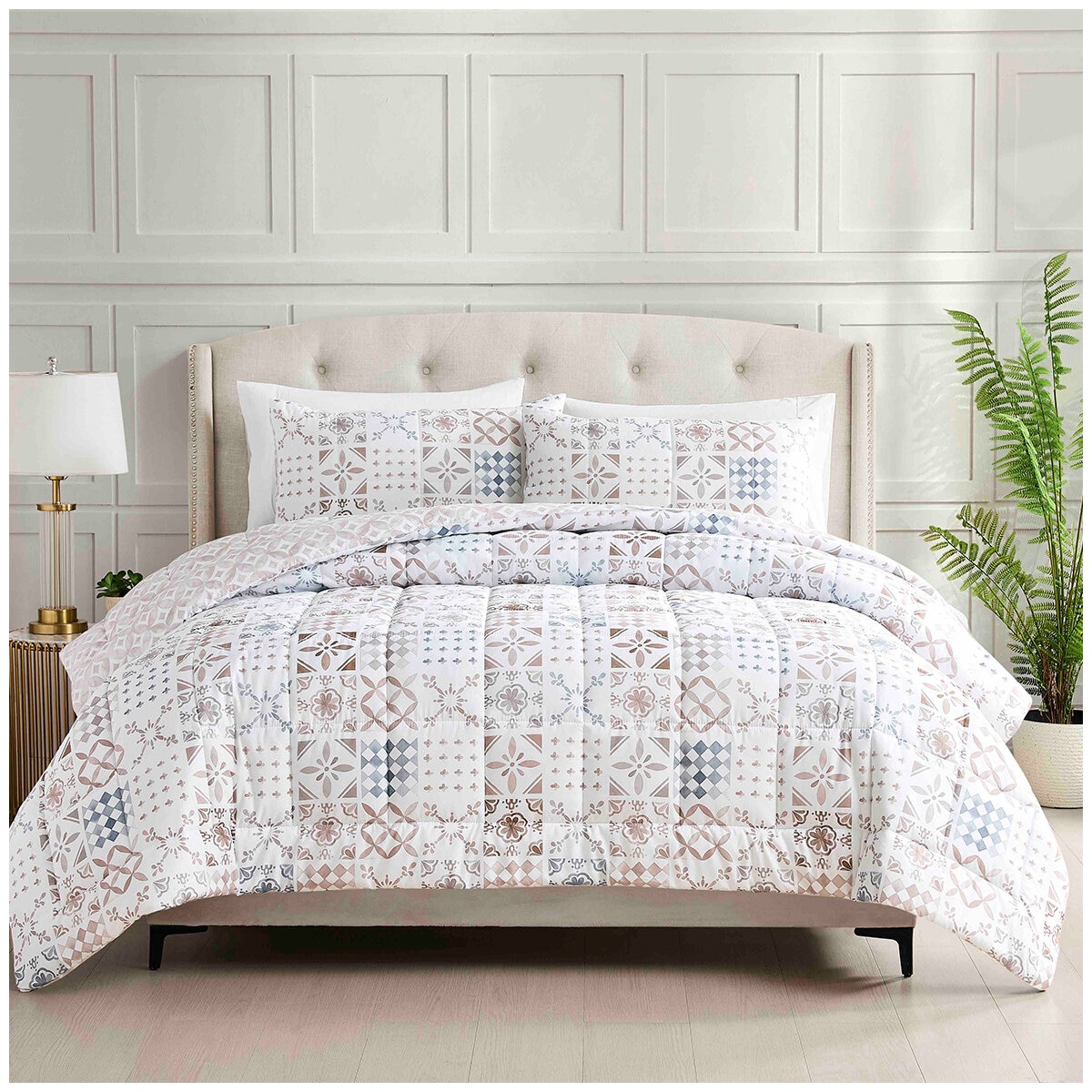 Istoria Home Quilted Comforter King 3 Piece Set