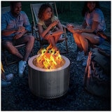 HotShot 22 in Wood Burning Fire Pit with Grill