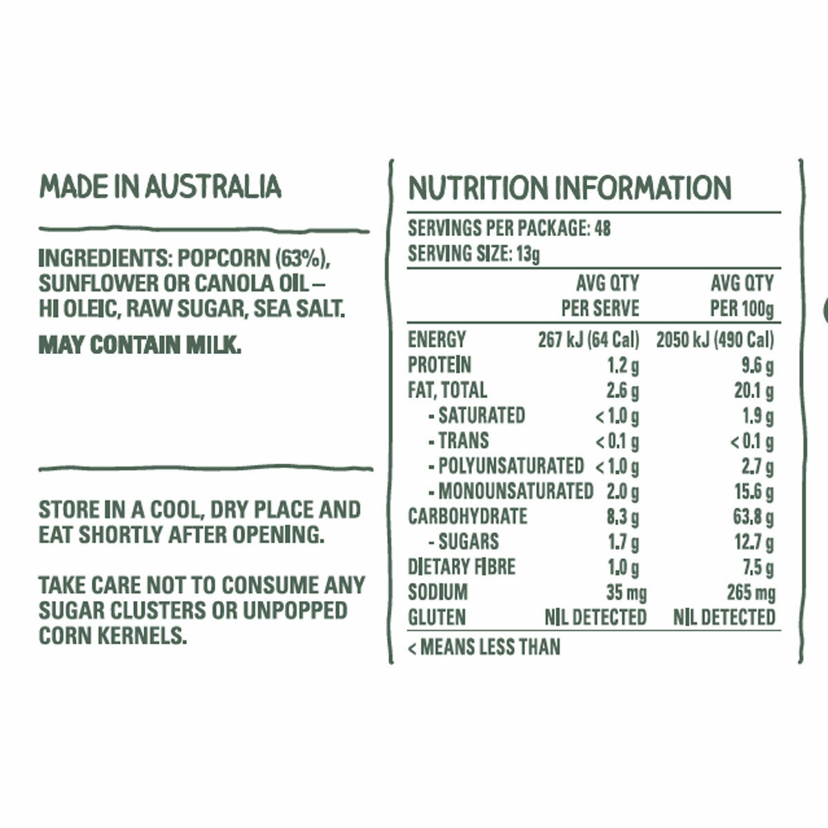 Cobs Popcorn 48 x 13g