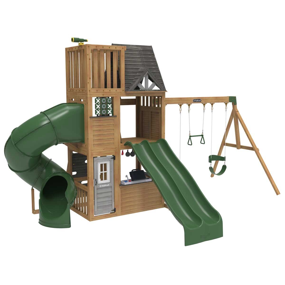 KidKraft Summit View Wooden Swing Set