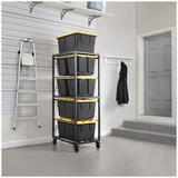 Gorilla 5-Tier Rolling Bin Rack Gorilla 5-Tier Rolling Bin Rack