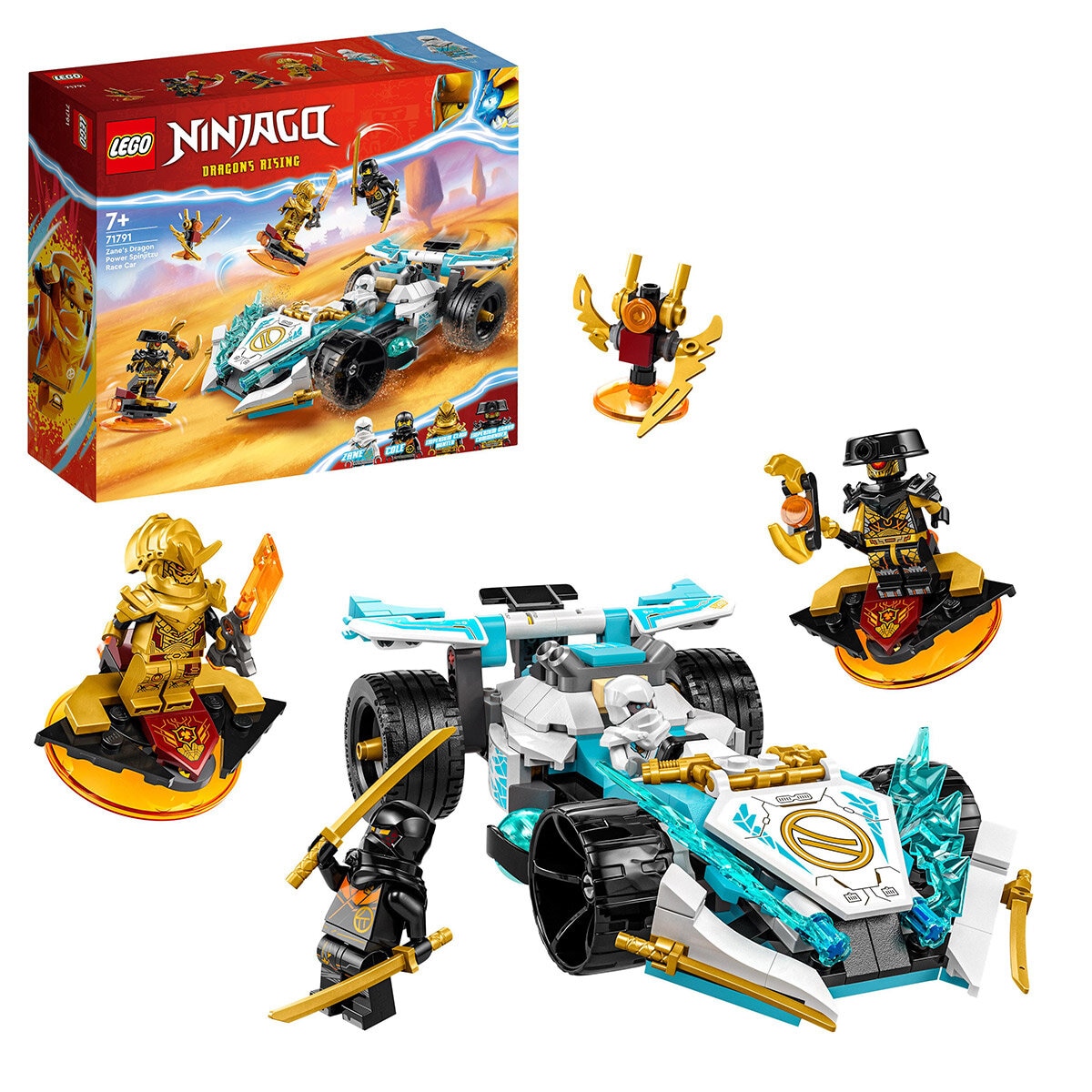 LEGO Ninjago Zane’s Dragon Power Spinjitzu Race Car 71791