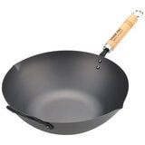 Yoshikawa Carbon Steel Cook-Pal Wok 36cm