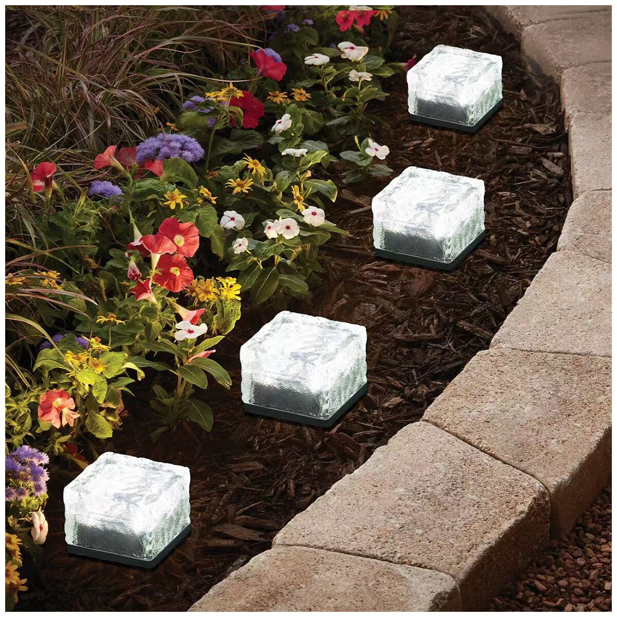 Solar Brick Light 6 Pack