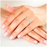 Platinum 1.00ctw Round Brilliant Cut Diamond Eternity Ring
