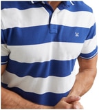 Sportscraft Polo stripe - Navy/White