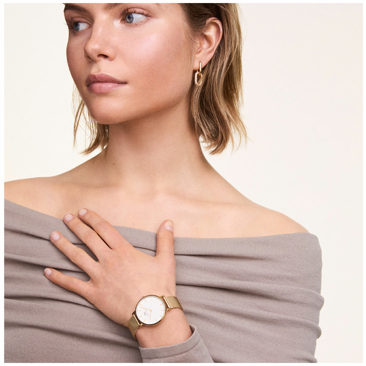 Daniel Wellington Petite Evergold White Dial Women's Watch DW00100348