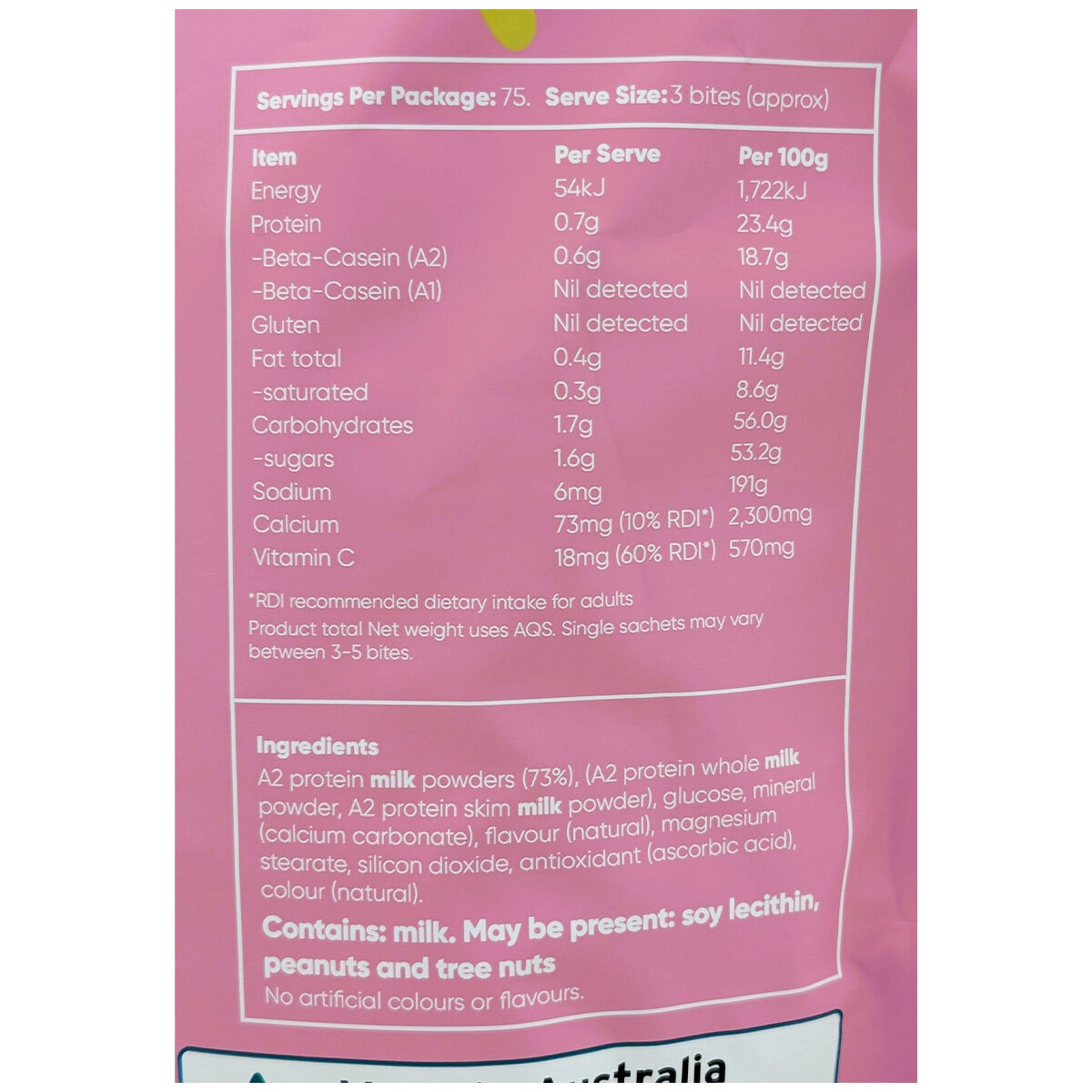 Ozi Choice A2 Australian Milky Bites 300g