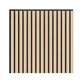 Artika Sonolok Sound-Absorbing Slatted Wall Panel Kit - Oak & Black