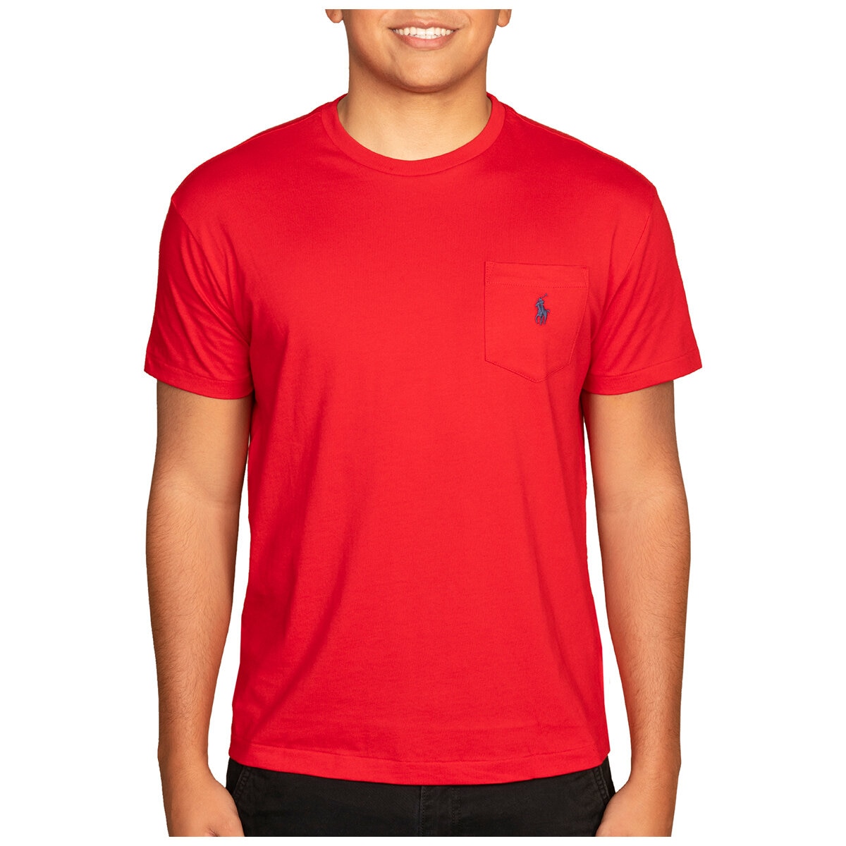 Polo Ralph Lauren Men's Crew Pocket Tee Red