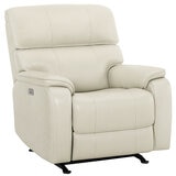 Barcalounger Leather Power Glider Recliner With Power Headrest