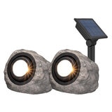 Solar LED Rock Spotlight 2 Pack