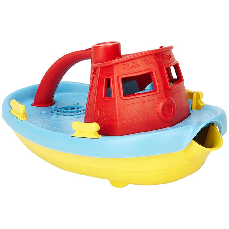 Green Toys Bath Time Adventure Toys Assortment Tug & Ferry